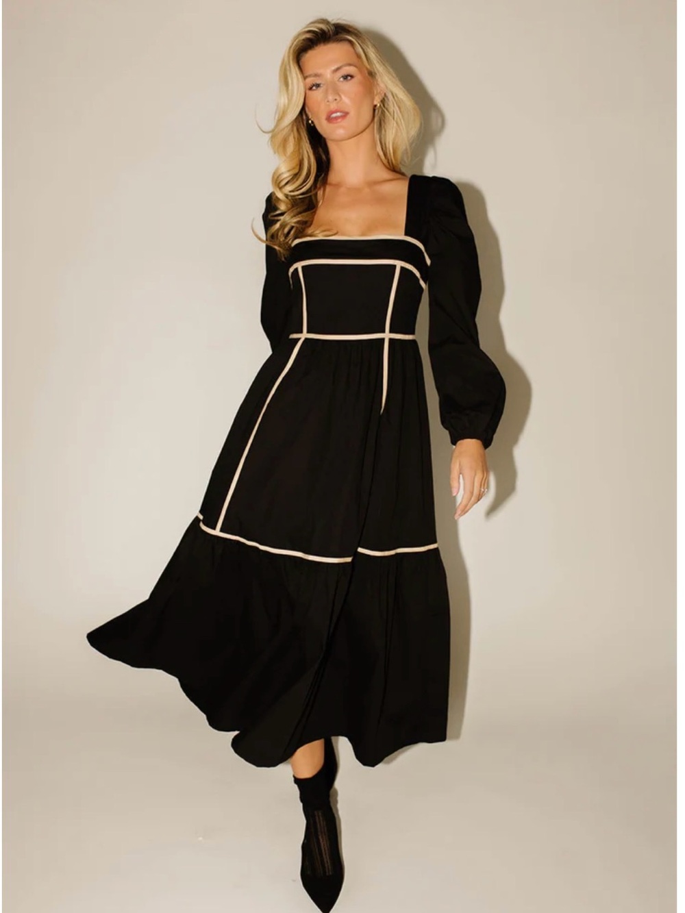 Zoco GLORIA MIDI DRESS // BLACK